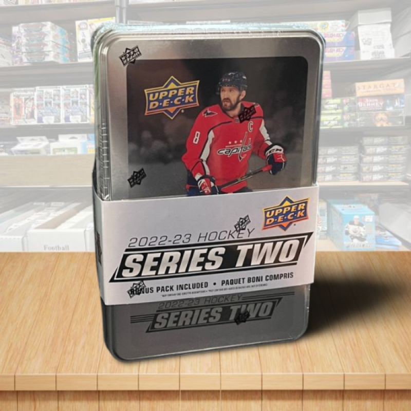 2022-23 Upper Deck Series 2 Hockey Tin Factory Sealed Image 1