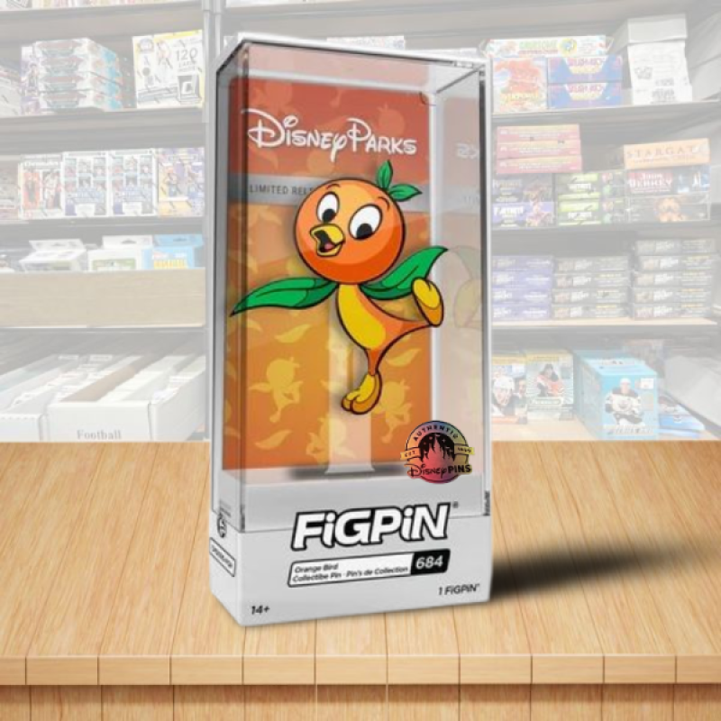 FiGPiN #684 Orange Bird Collector Pin - Disney Park Limited Edition Exclusive Image 1
