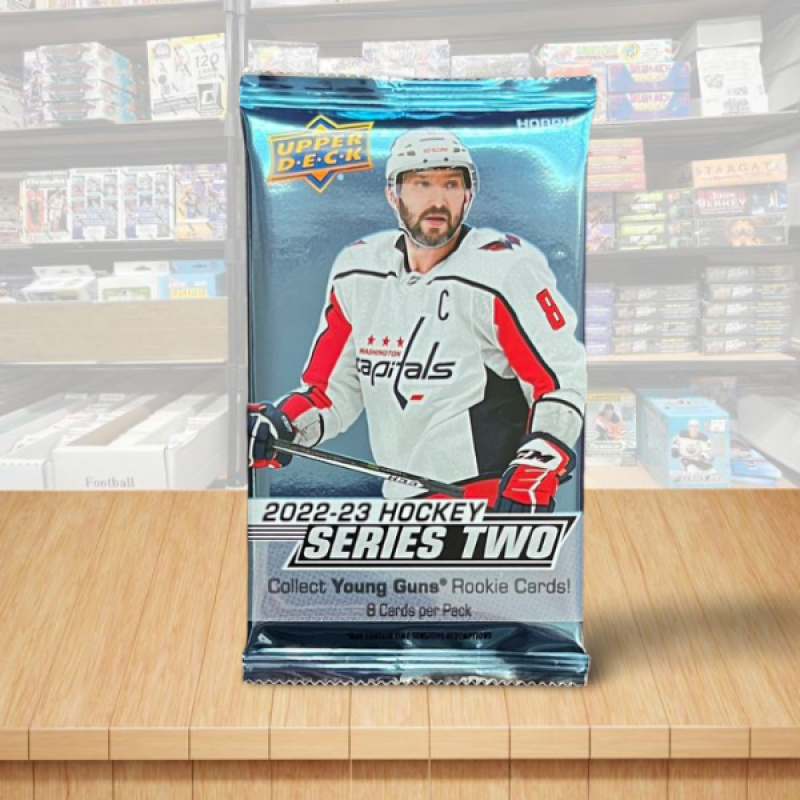 2022-23 Upper Deck Series 2 Hockey Sealed HOBBY Pack - 8 Cards Per Pack Image 1