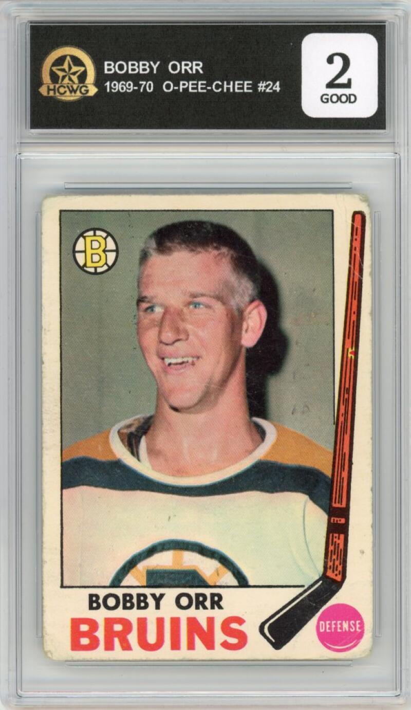 1969-70 O-Pee-Chee Bobby Orr #24 Hockey Boston Bruins HCWG 2 Image 1