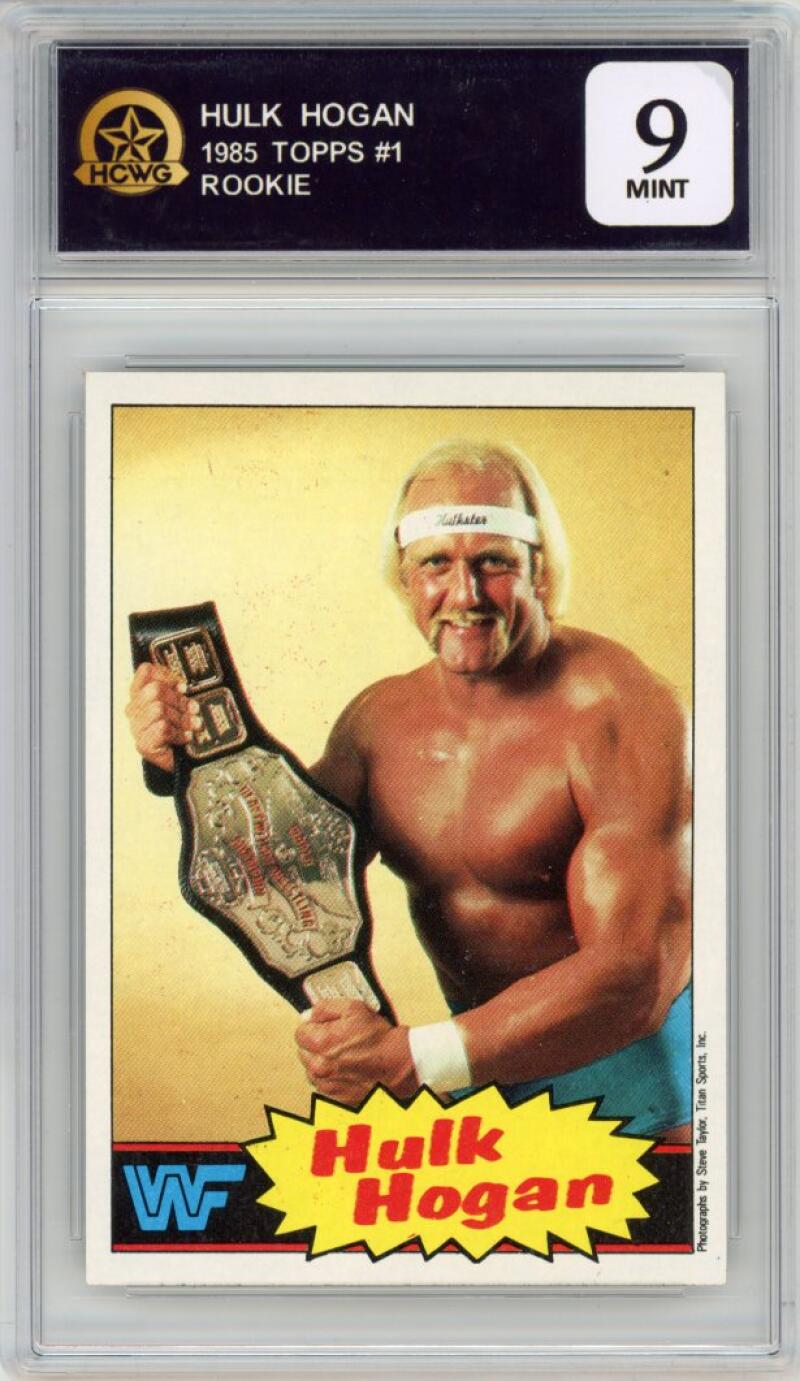 1985 Topps #1 Hulk Hogan Rookie RC WWF Wrestling HCWG 9 Image 1