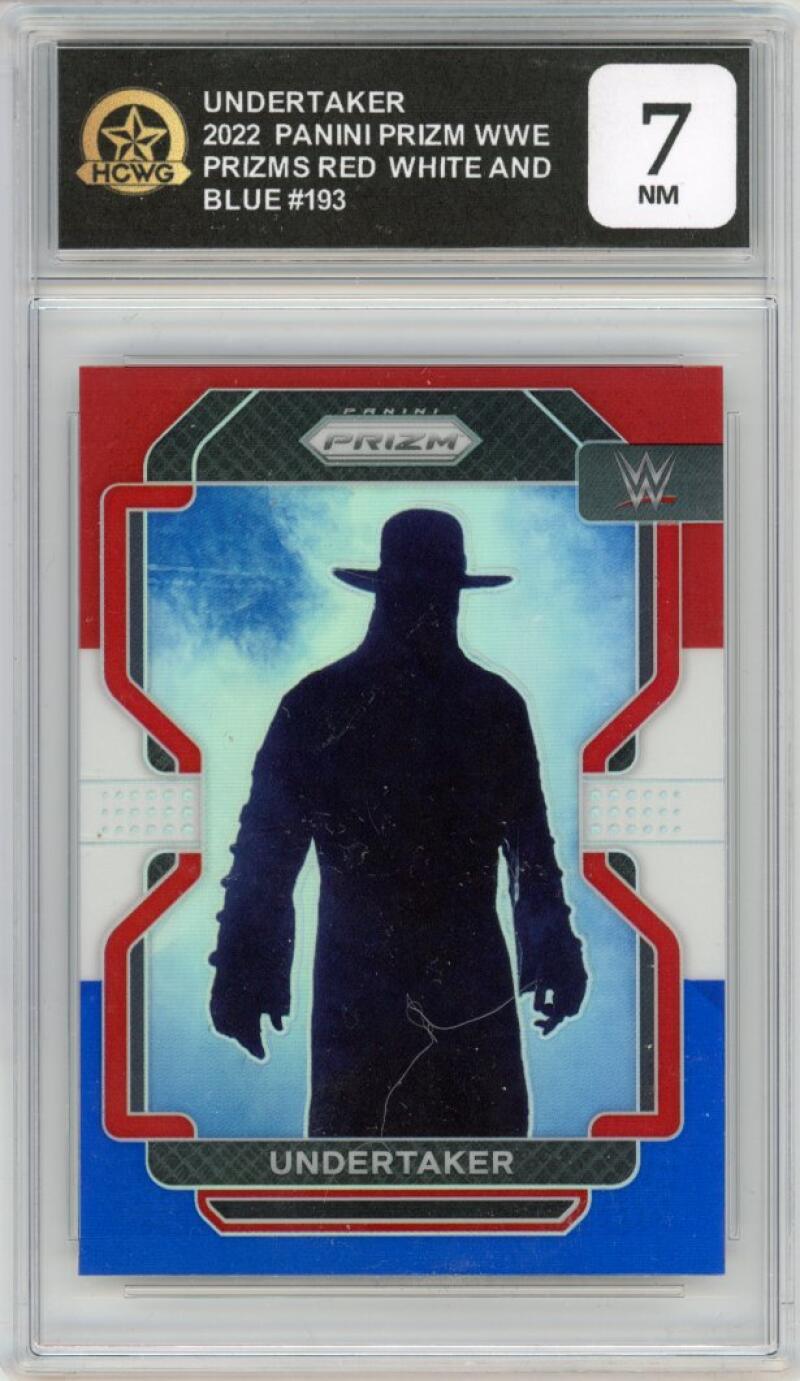 2022 Panini Prizm Red White Blue #193 Undertaker WWF Wrestling HCWG 7 Image 1