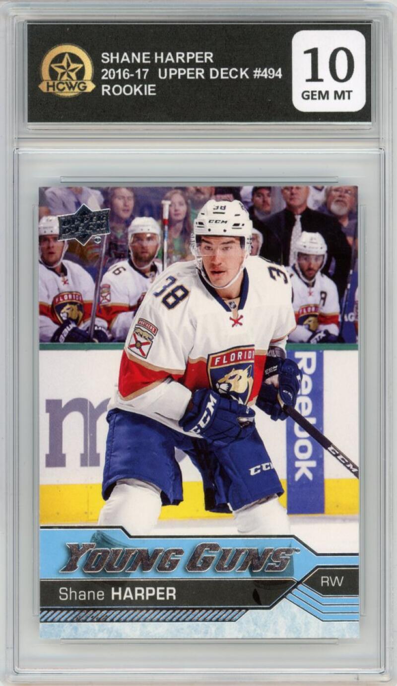 2016-17 Upper Deck #494 Shane Harper Young Guns Rookie RC HCWG 10 Image 1