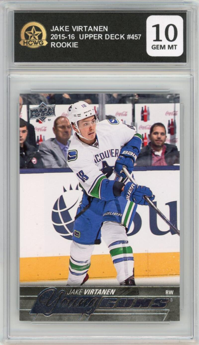 2015-16 Upper Deck #457 Jake Virtanen Young Guns Rookie RC HCWG 10 Image 1