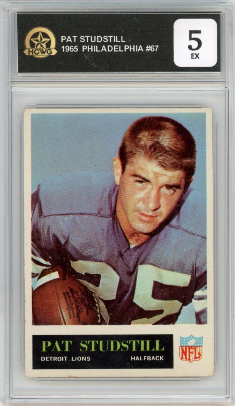 1965 Philadelphia #67 Pat Studstill Football Detroit Lions HCWG 5 Image 1