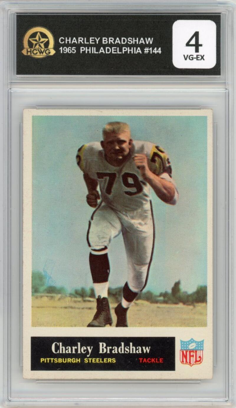 1965 Philadelphia #144 Charley Bradshaw Football Washington HCWG 4 Image 1