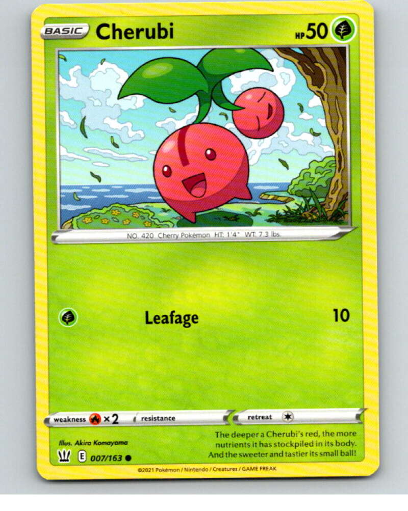 2021 Pokemon S&S Battle Styles #7 Cherubi C V84565 Image 1