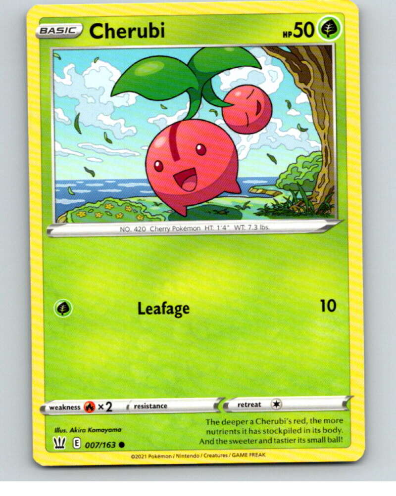 2021 Pokemon S&S Battle Styles #7 Cherubi C V84567 Image 1