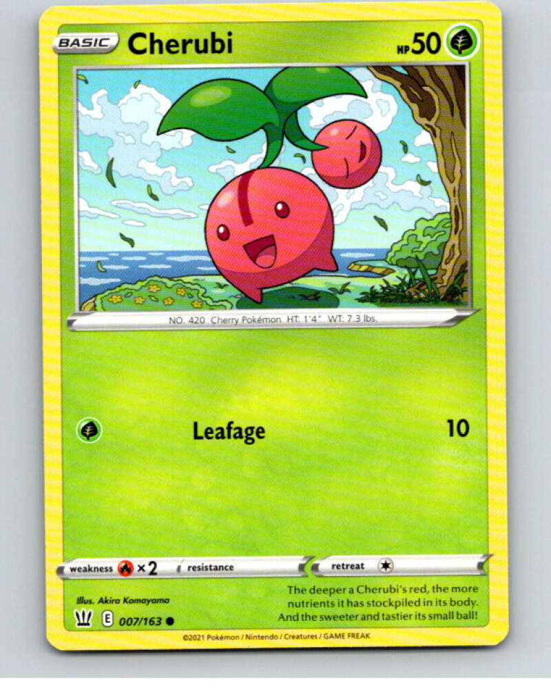 2021 Pokemon S&S Battle Styles #7 Cherubi C V84568 Image 1
