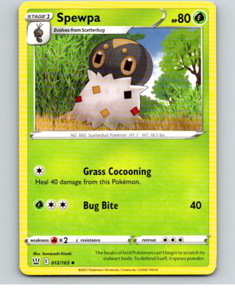 2021 Pokemon S&S Battle Styles #12 Spewpa U V84580 Image 1