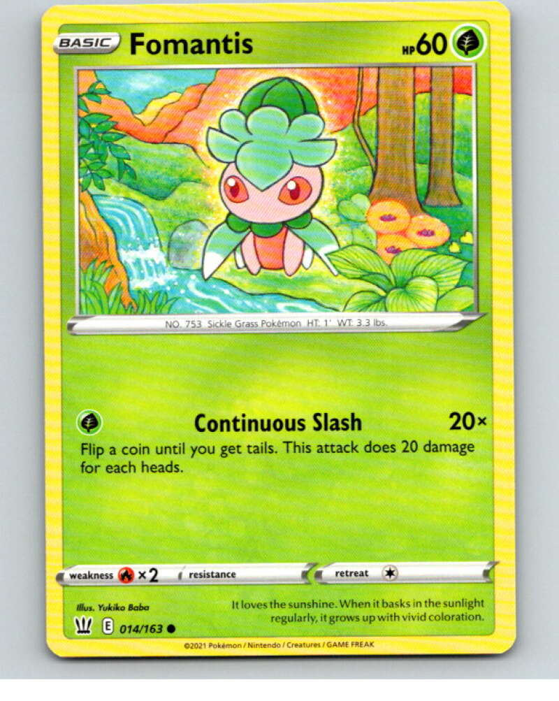 2021 Pokemon S&S Battle Styles #14 Fomantis C V84584 Image 1