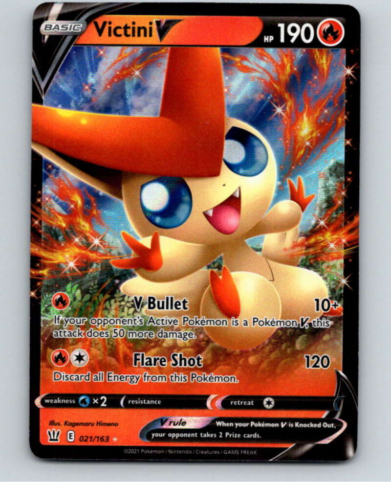 2021 Pokemon S&S Battle Styles #21 Victini V URR V84595 Image 1