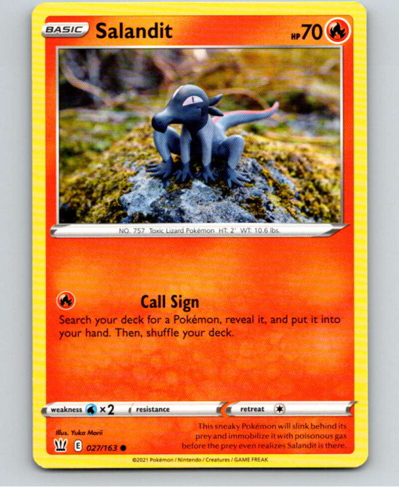 2021 Pokemon S&S Battle Styles #27 Salandit C V84609 Image 1