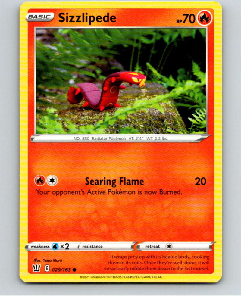 2021 Pokemon S&S Battle Styles #29 Sizzlipede C V84612 Image 1