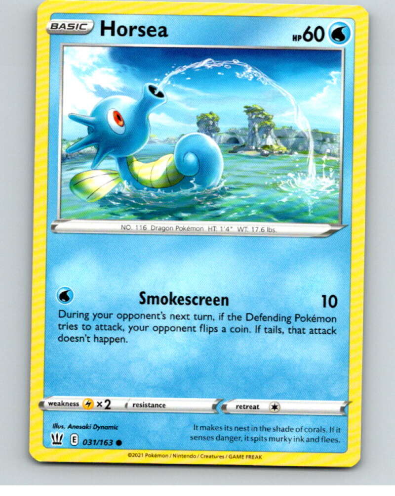 2021 Pokemon S&S Battle Styles #31 Horsea C V84616 Image 1