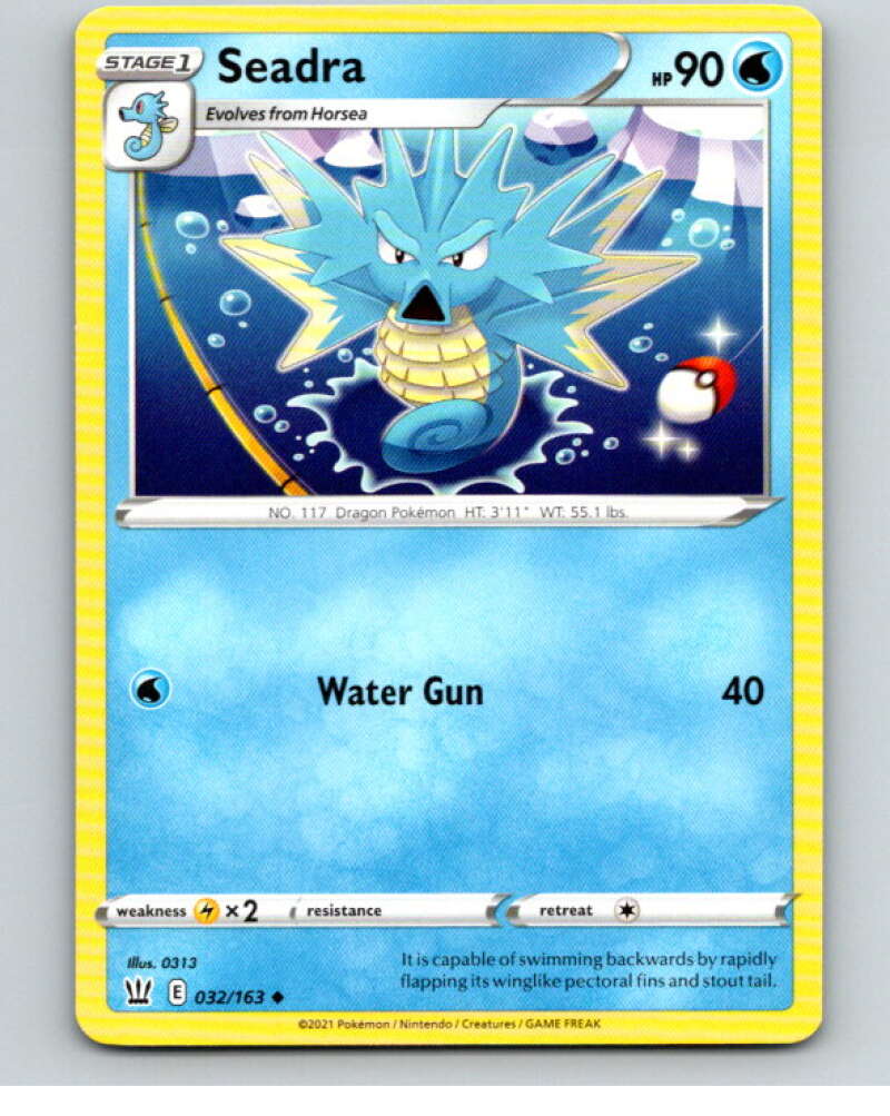 2021 Pokemon S&S Battle Styles #32 Seadra U V84619 Image 1