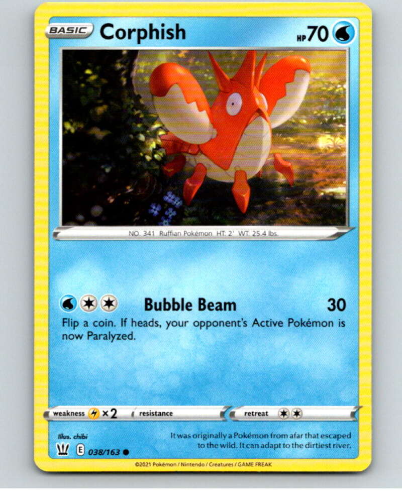 2021 Pokemon S&S Battle Styles #38 Corphish C V84637 Image 1