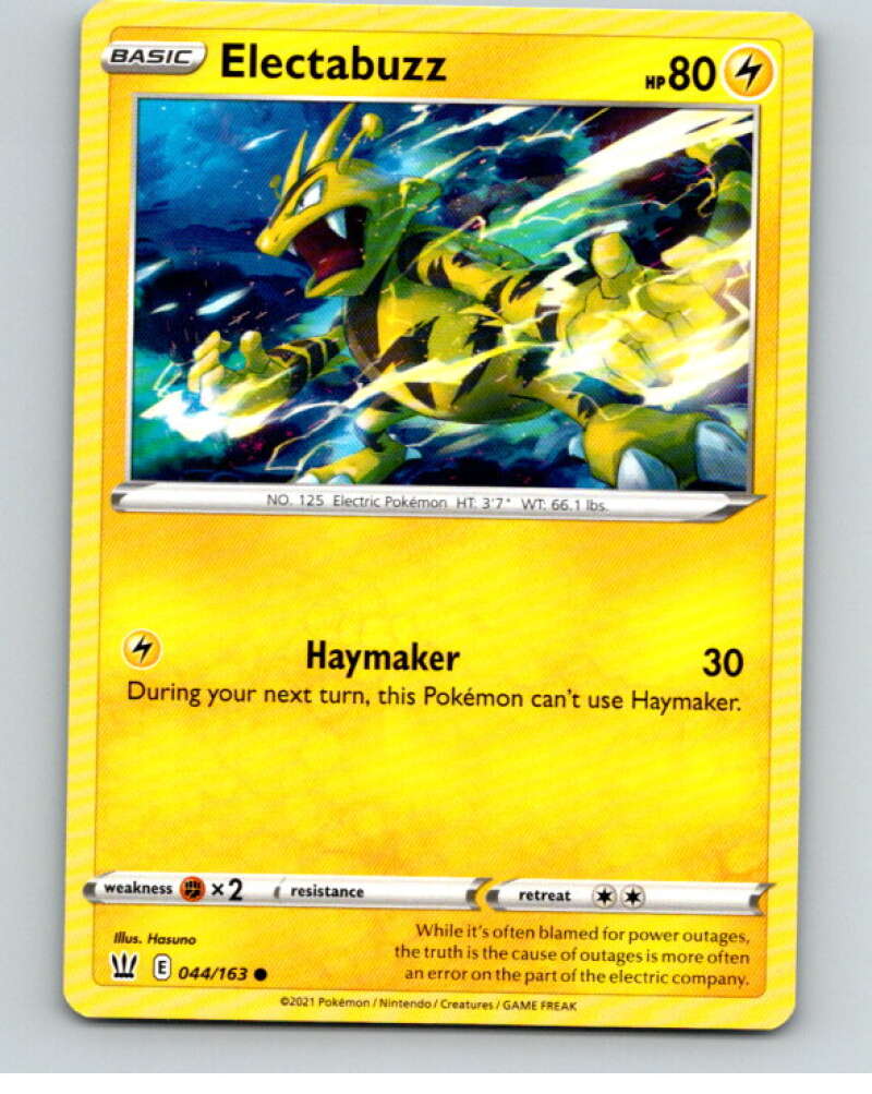 2021 Pokemon S&S Battle Styles #44 Electabuzz C V84650 Image 1