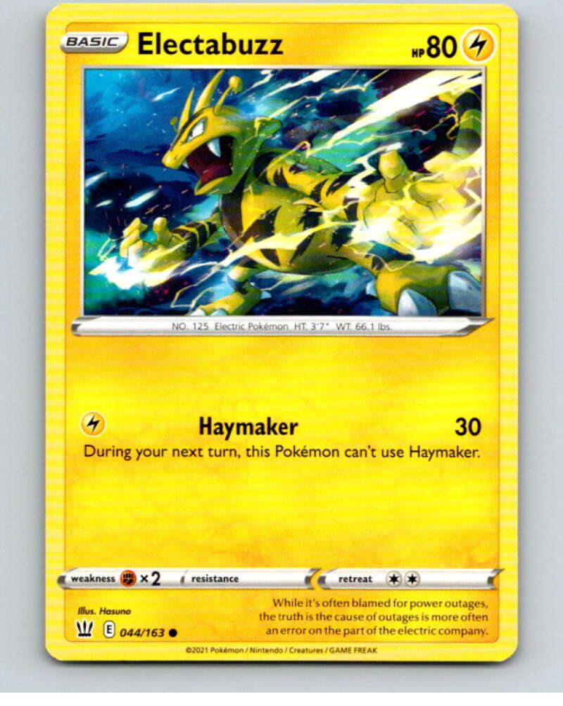 2021 Pokemon S&S Battle Styles #44 Electabuzz C V84653 Image 1