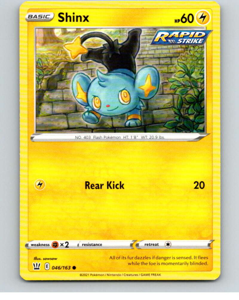 2021 Pokemon S&S Battle Styles #46 Shinx C V84658 Image 1
