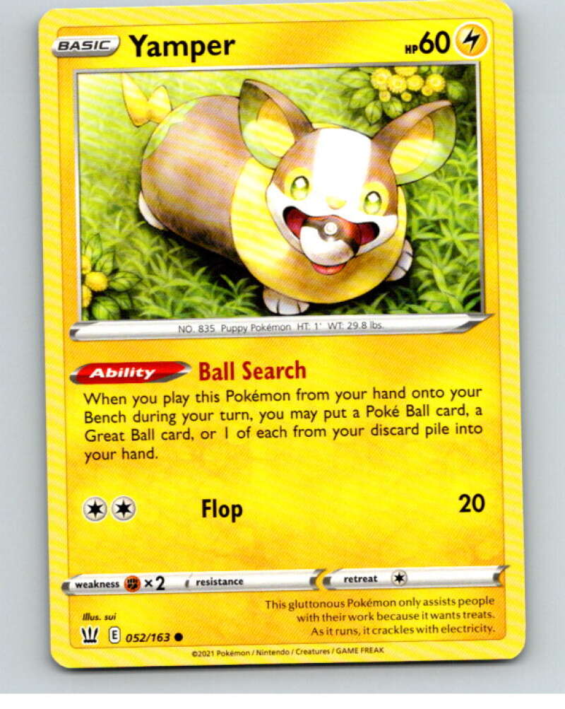 2021 Pokemon S&S Battle Styles #52 Yamper C V84670 Image 1