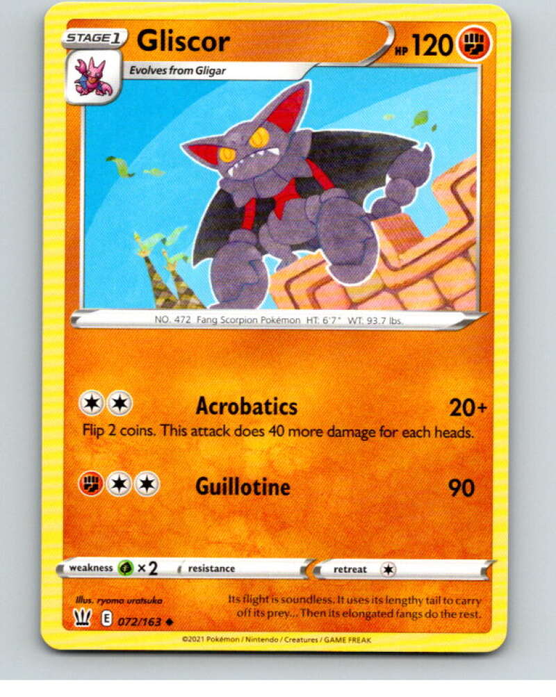 2021 Pokemon S&S Battle Styles #72 Gliscor U V84718 Image 1