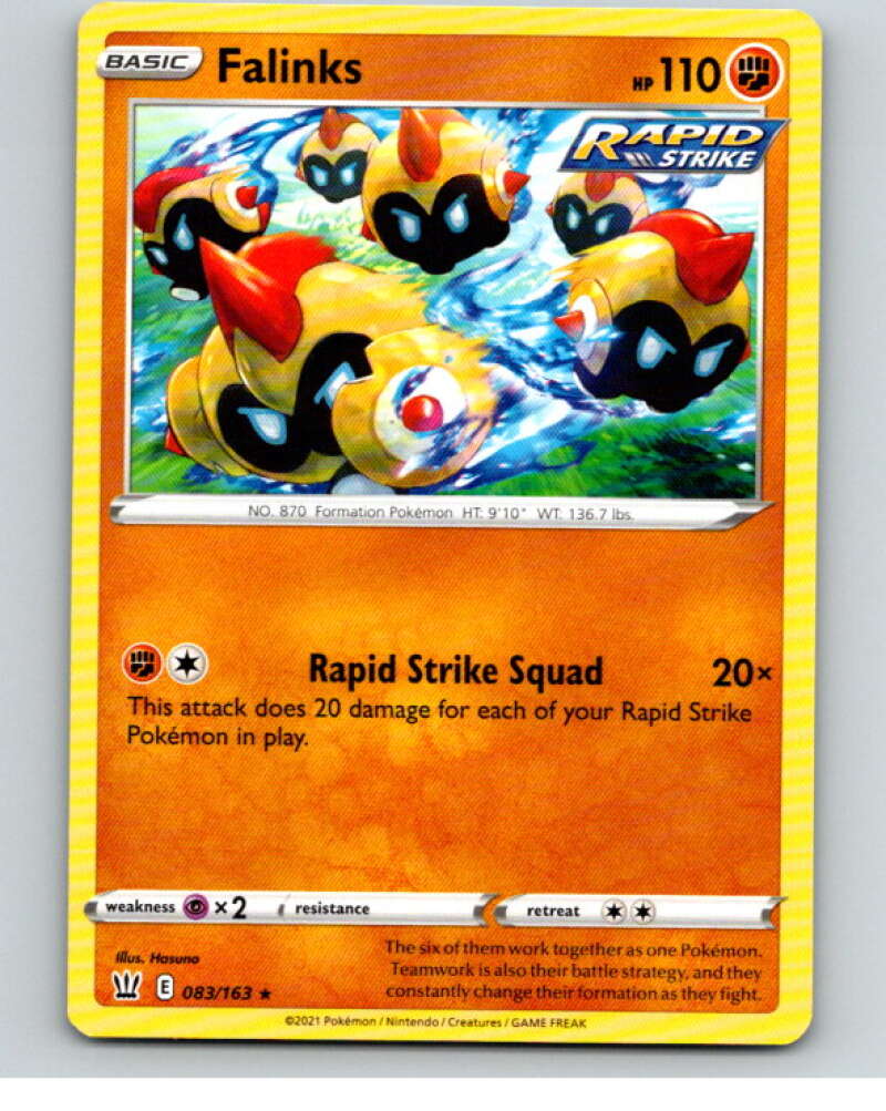 2021 Pokemon S&S Battle Styles #83 Falinks R V84749 Image 1