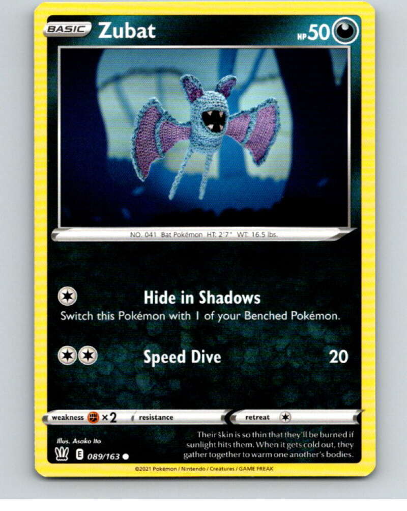 2021 Pokemon S&S Battle Styles #89 Zubat C V84754 Image 1