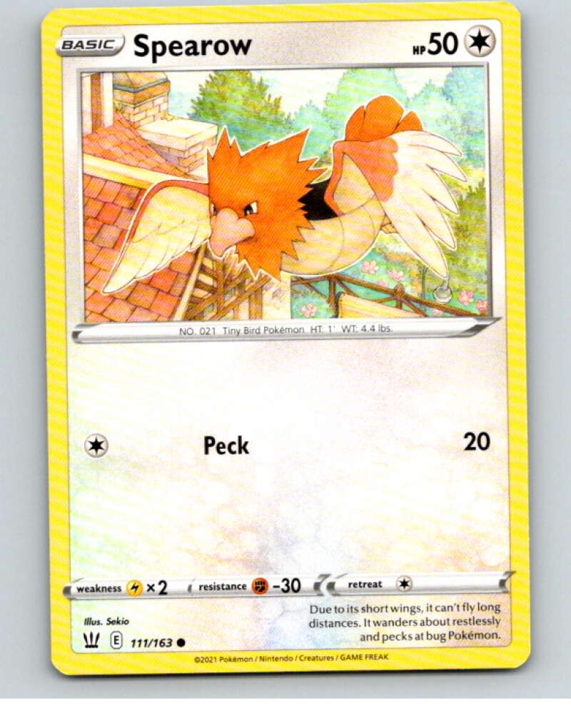 2021 Pokemon S&S Battle Styles #111 Spearow C V84806 Image 1