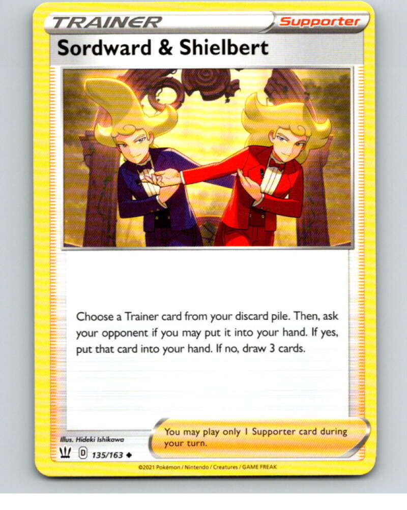 2021 Pokemon S&S Battle Styles #135 Sordward and Shielbert U V84858 Image 1