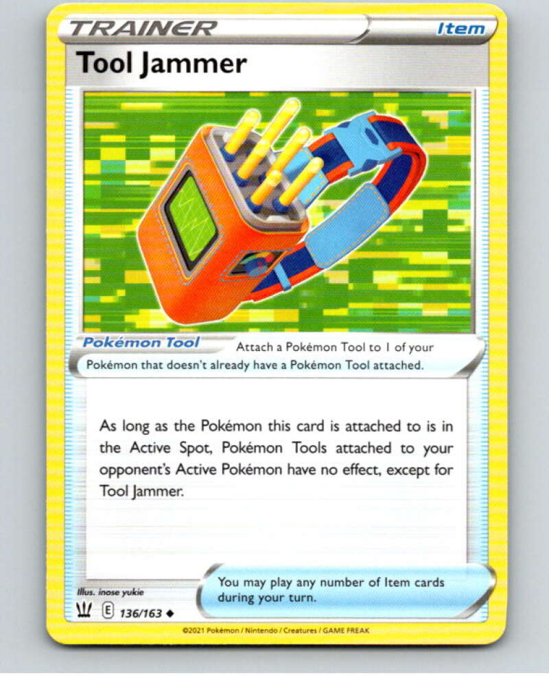 2021 Pokemon S&S Battle Styles #136 Tool Jammer U V84861 Image 1