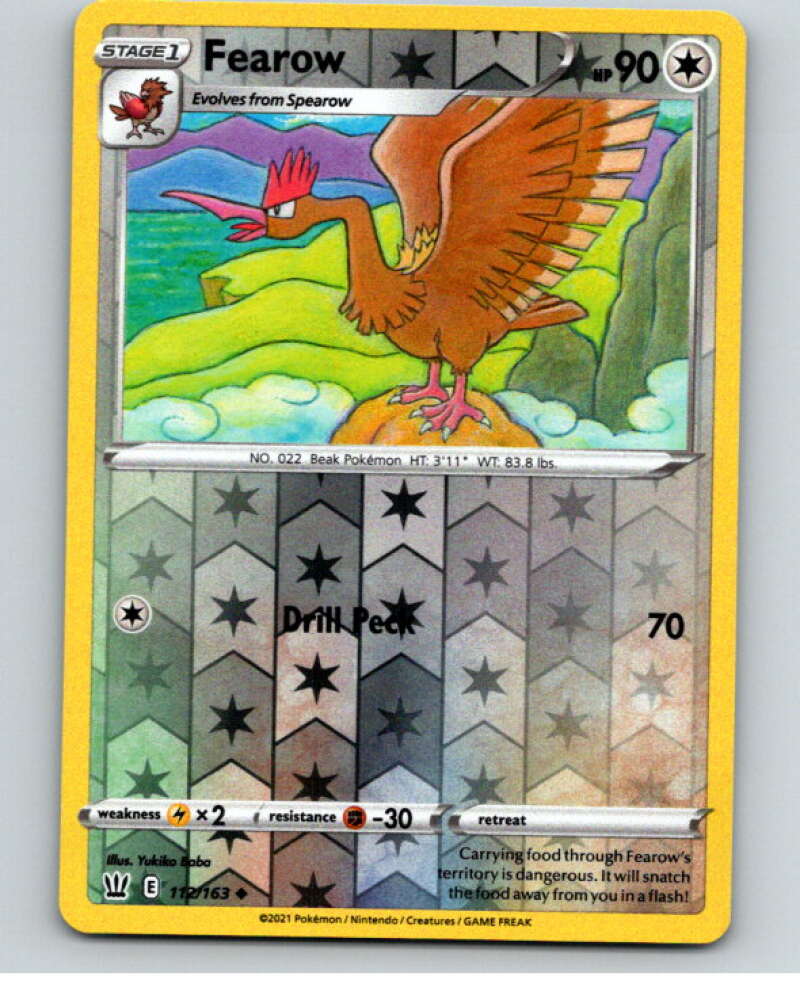2021 Pokemon S&S Battle Styles Reverse Foil #112 Fearow U V84935 Image 1