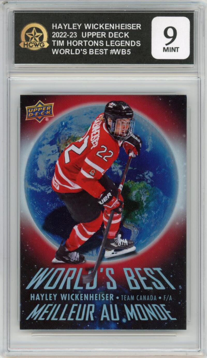 2022-23 Tim Hortons Legends Worlds Best #WB5 Hayley Wickenheiser HCWG 9 Image 1