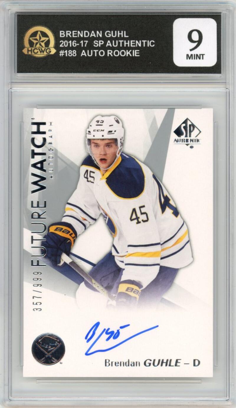 2016-17 SP Authentic #188 Brendan Guhl Auto Rookie 357/999 RC HCWG 9 Image 1
