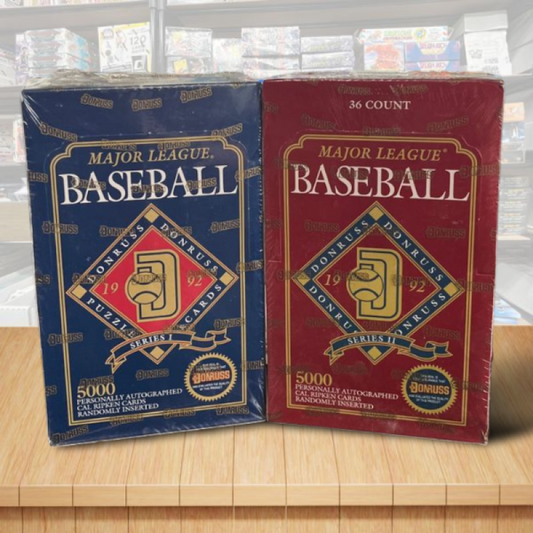 1992 Donruss Series 1 & 2 Baseball Hobby Box - 36 Packs per Box x 2 Image 1