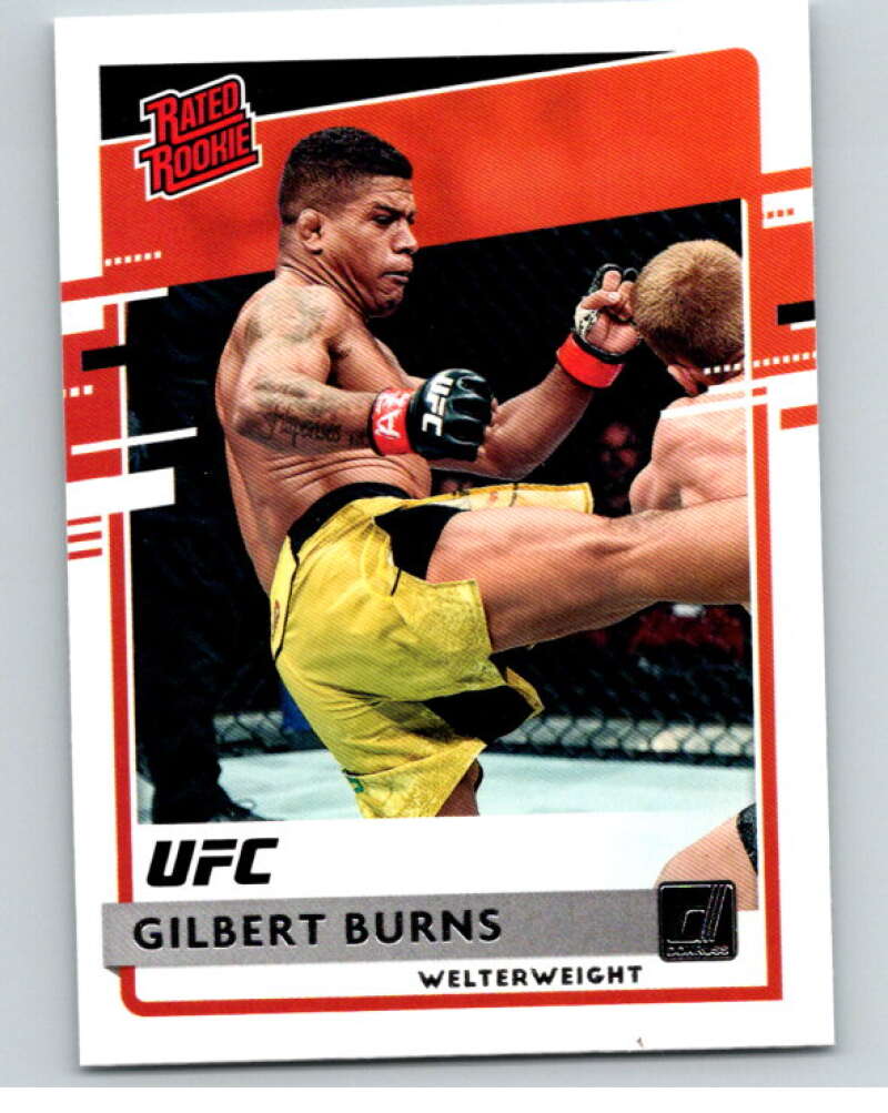 2021 Panini MMA Chronicles Donruss Rated Rookies #30 Gilbert Burns V85012 Image 1