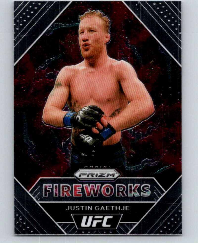2021 Panini MMA UFC Fireworks #10 Justin Gaethje V85133 Image 1
