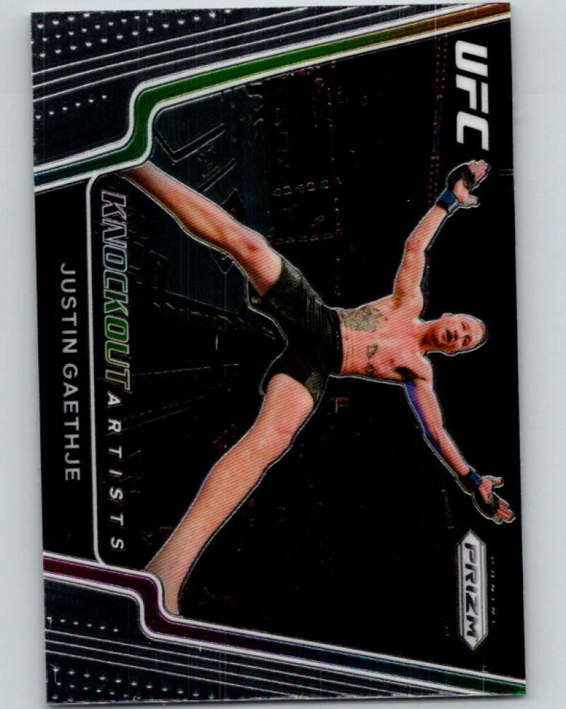 2021 Panini MMA UFC Knockout Artists #19 Justin Gaethje V85163 Image 1