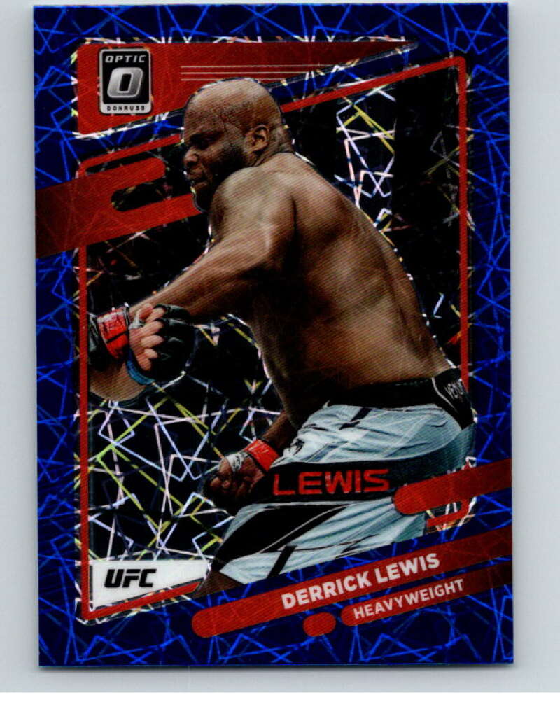 2022 Donruss MMA Optic Blue Velocity #80 Derrick Lewis V85283 Image 1