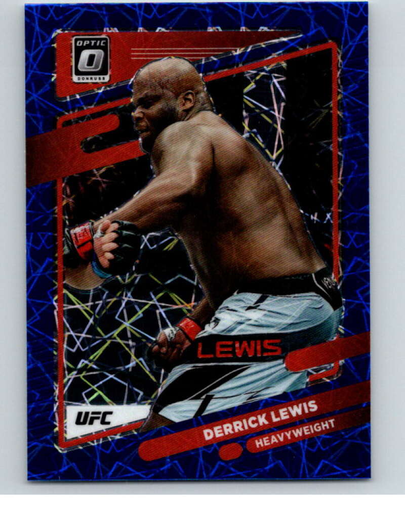 2022 Donruss MMA Optic Blue Velocity #80 Derrick Lewis V85284 Image 1