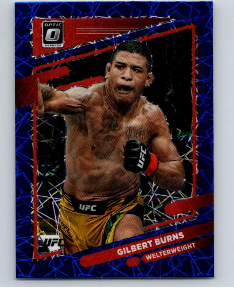 2022 Donruss MMA Optic Blue Velocity #82 Gilbert Burns V85285 Image 1