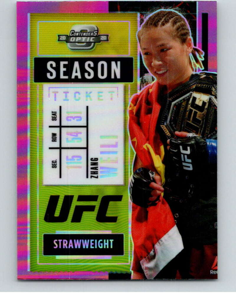 2021 Panini MMA Contenders Optic Season Ticket Pink #267 Zhang Weili V85296 Image 1