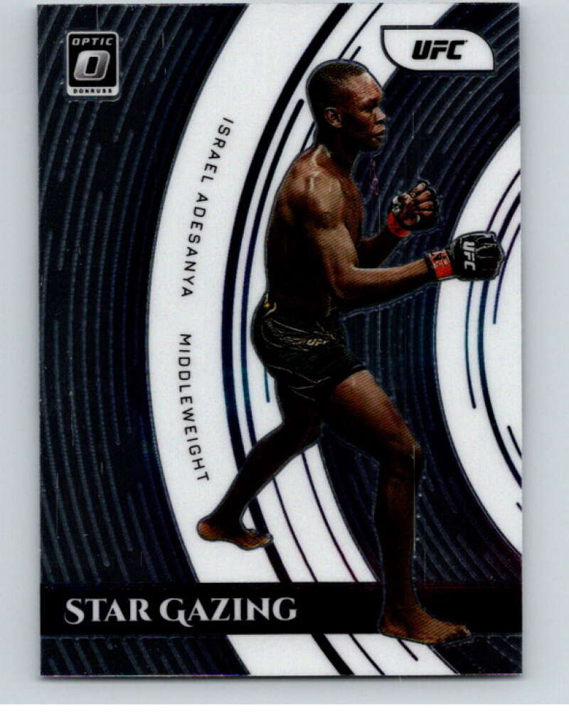 2022 Donruss MMA Optic Star Gazing #24 Israel Adesanya V85322 Image 1