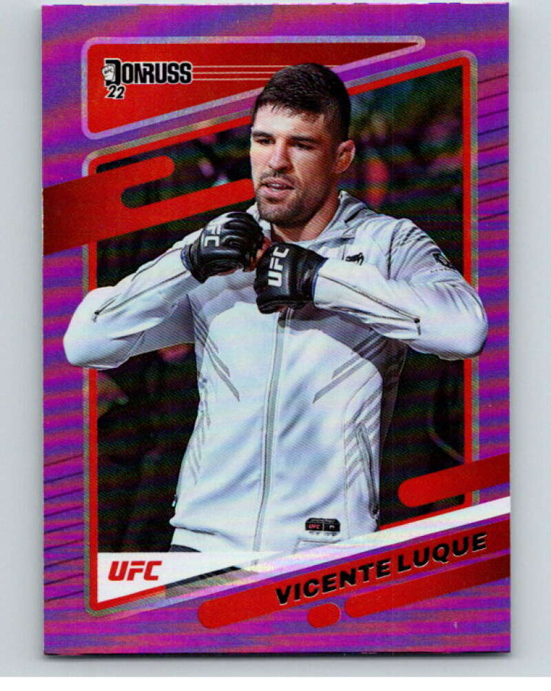 2022 Donruss MMA Purple Flood #50 Vicente Luque V85371 Image 1