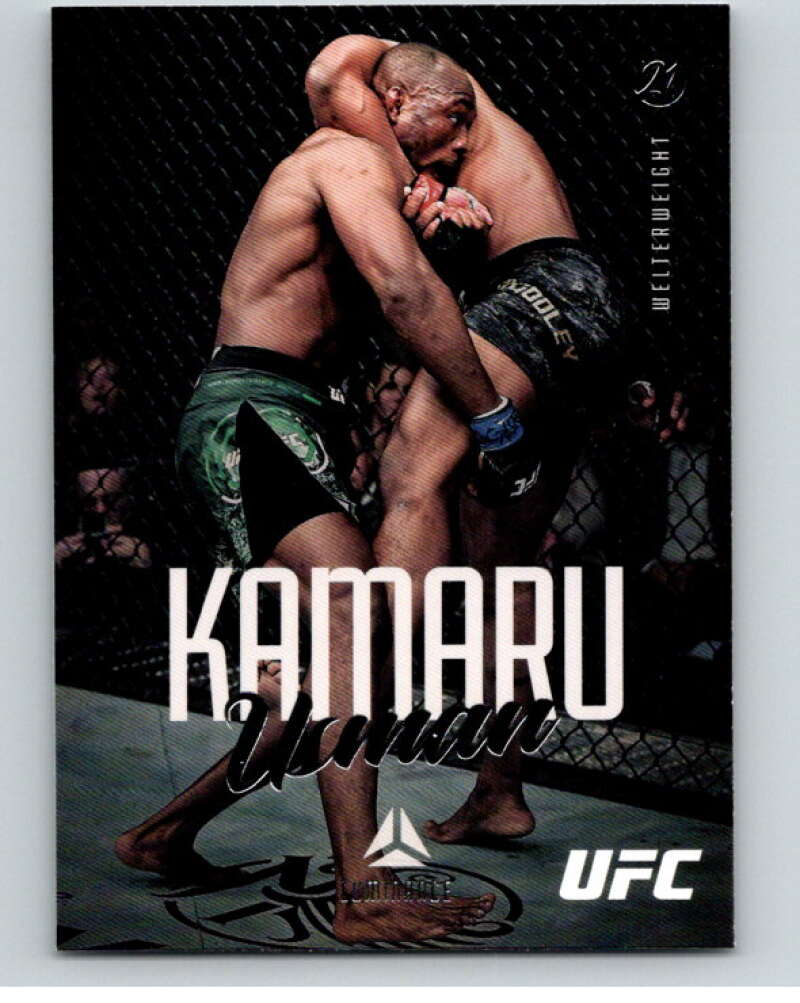 2021 Panini MMA Chronicles Luminance #59 Kamaru Usman V85488 Image 1