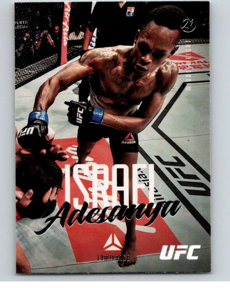 2021 Panini MMA Chronicles Luminance #60 Israel Adesanya V85489 Image 1