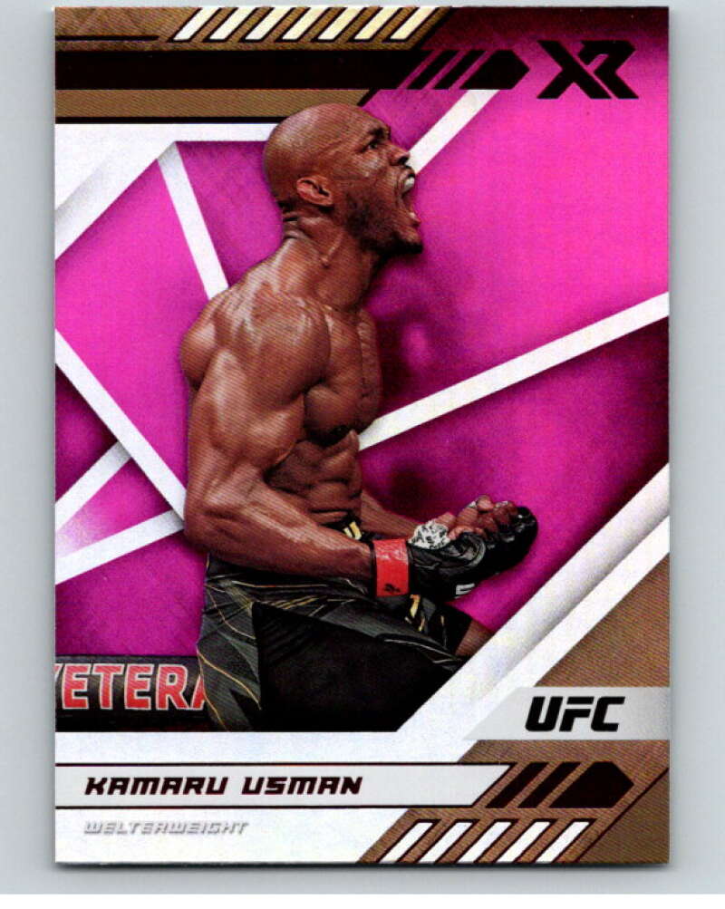 2021 Panini MMA Chronicles XR Pink #188 Kamaru Usman V85514 Image 1