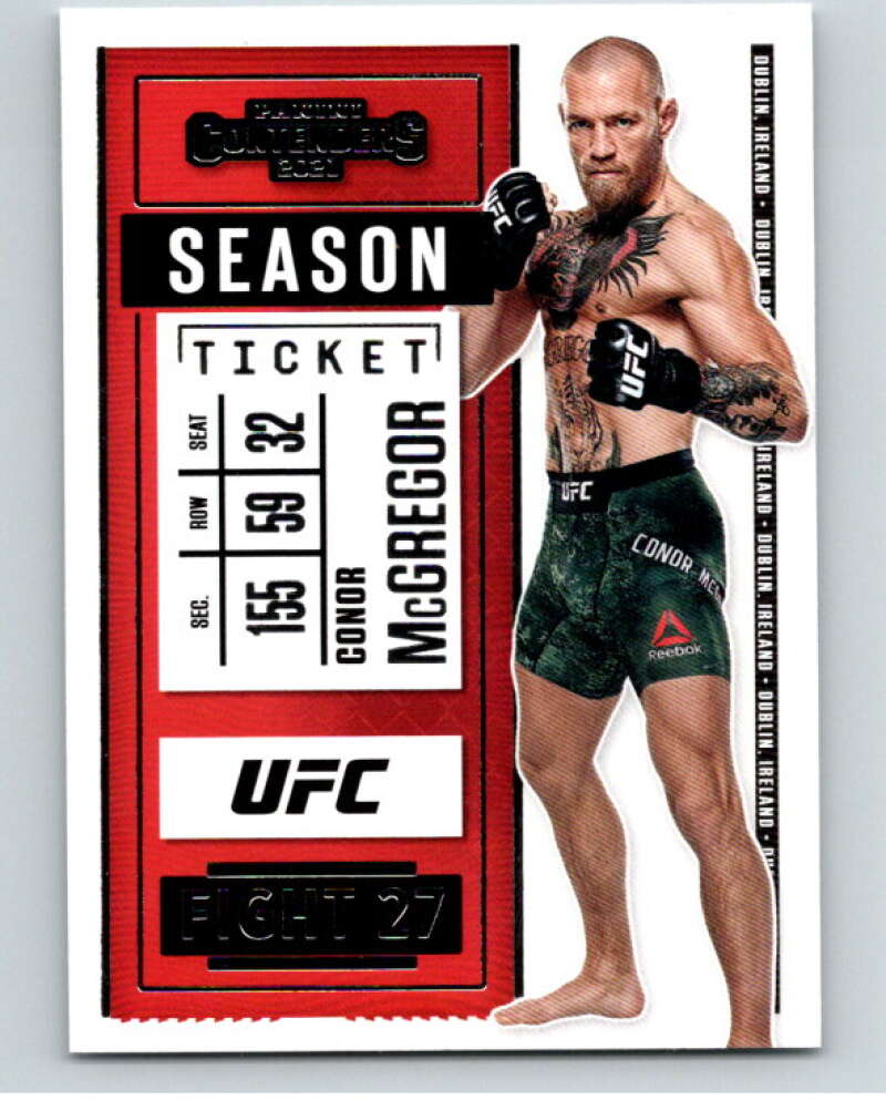 2021 Panini MMA Chronicles Contenders Season Ticket #1 Conor McGregor V85560 Image 1