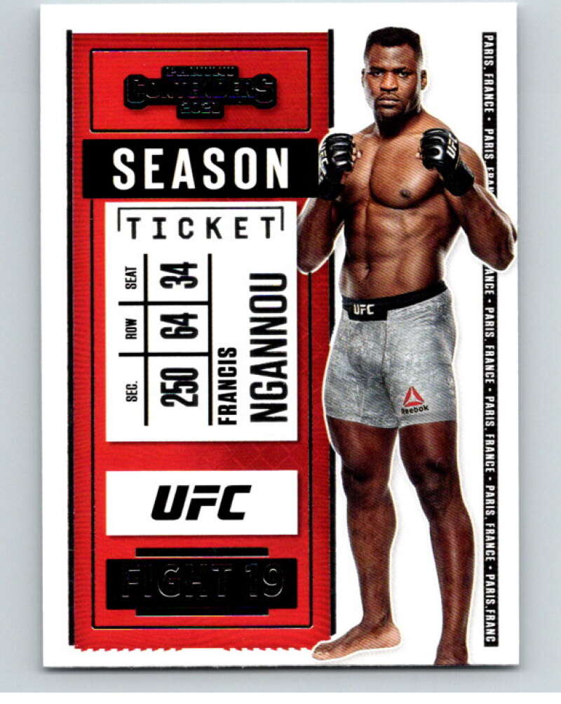 2021 Panini MMA Chronicles Contenders Season Ticket #4 Francis Ngannou V85562 Image 1