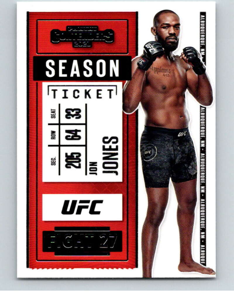 2021 Panini MMA Chronicles Contenders Season Ticket #9 Jon Jones V85570 Image 1